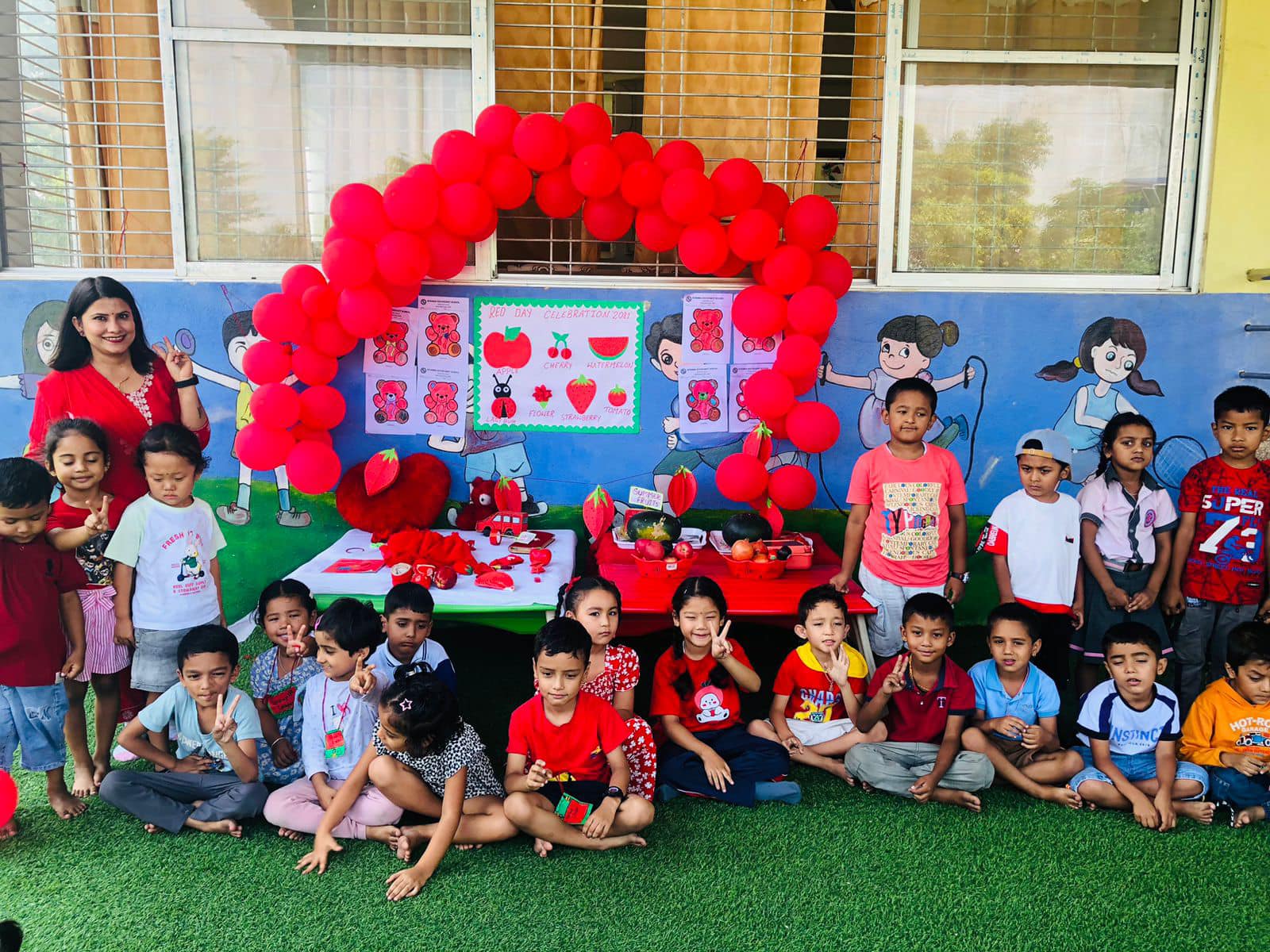 Red Day Celebration at Sushma Secondary School